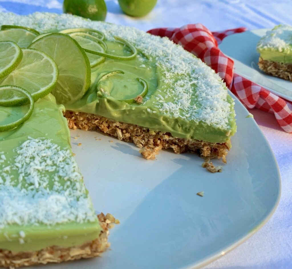 a recipe for key lime pie, vegan