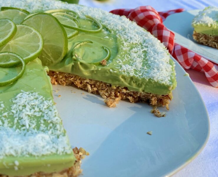 a recipe for key lime pie, vegan