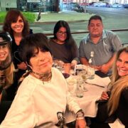 Diane Warren at dinner with slaughterhouse owner.