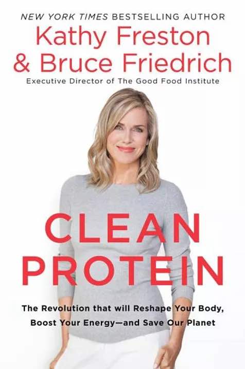 Clean Protein is another one of Kathy's many works. Bruce Friedrich co-authored this one. 