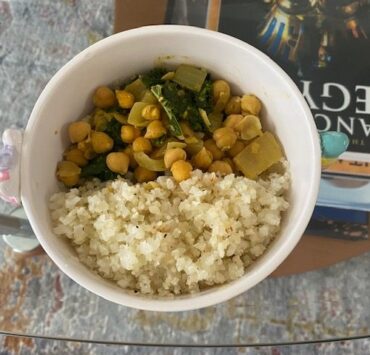 chickpea curry dish