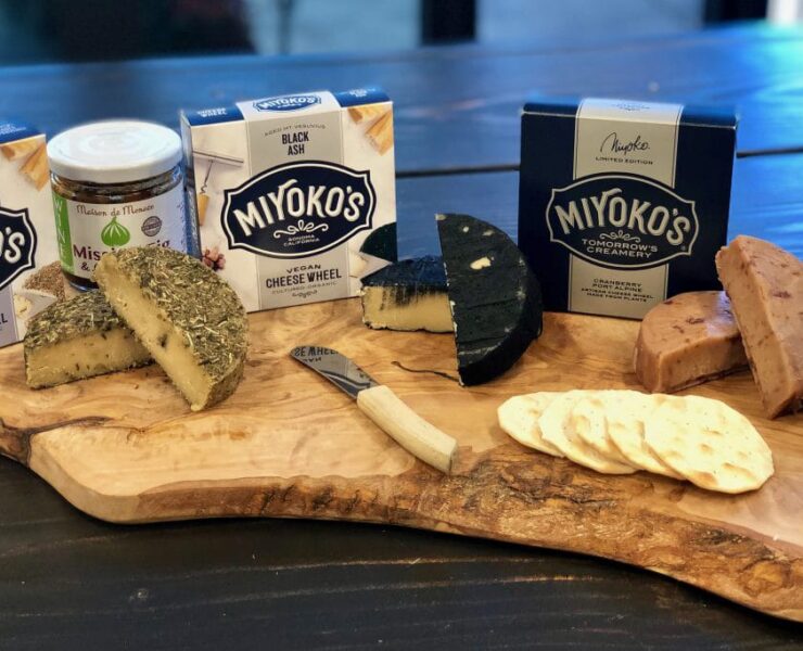 Selection of Miyoko's vegan cheeses