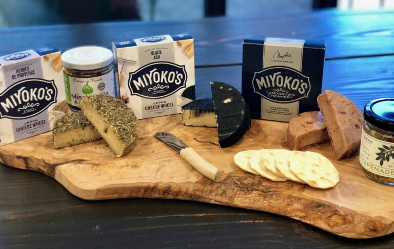 Selection of Miyoko's vegan cheeses