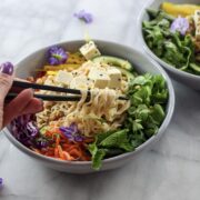 Close-up Thai Noodle Salad