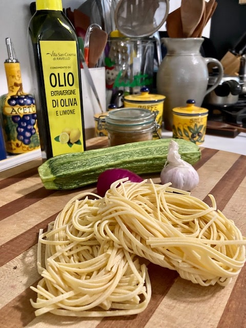 summer pasta ingredients