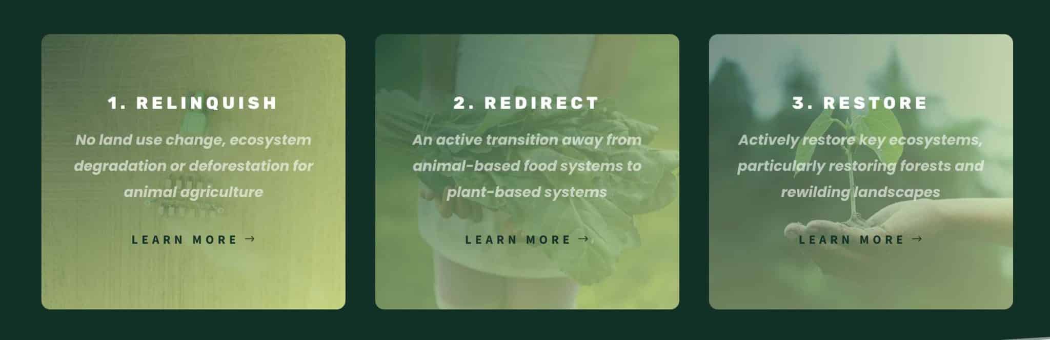 The 3Rs of the Plant Based Treaty: Relinquish, Redirect, Renew
