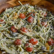 finished vegan pasta