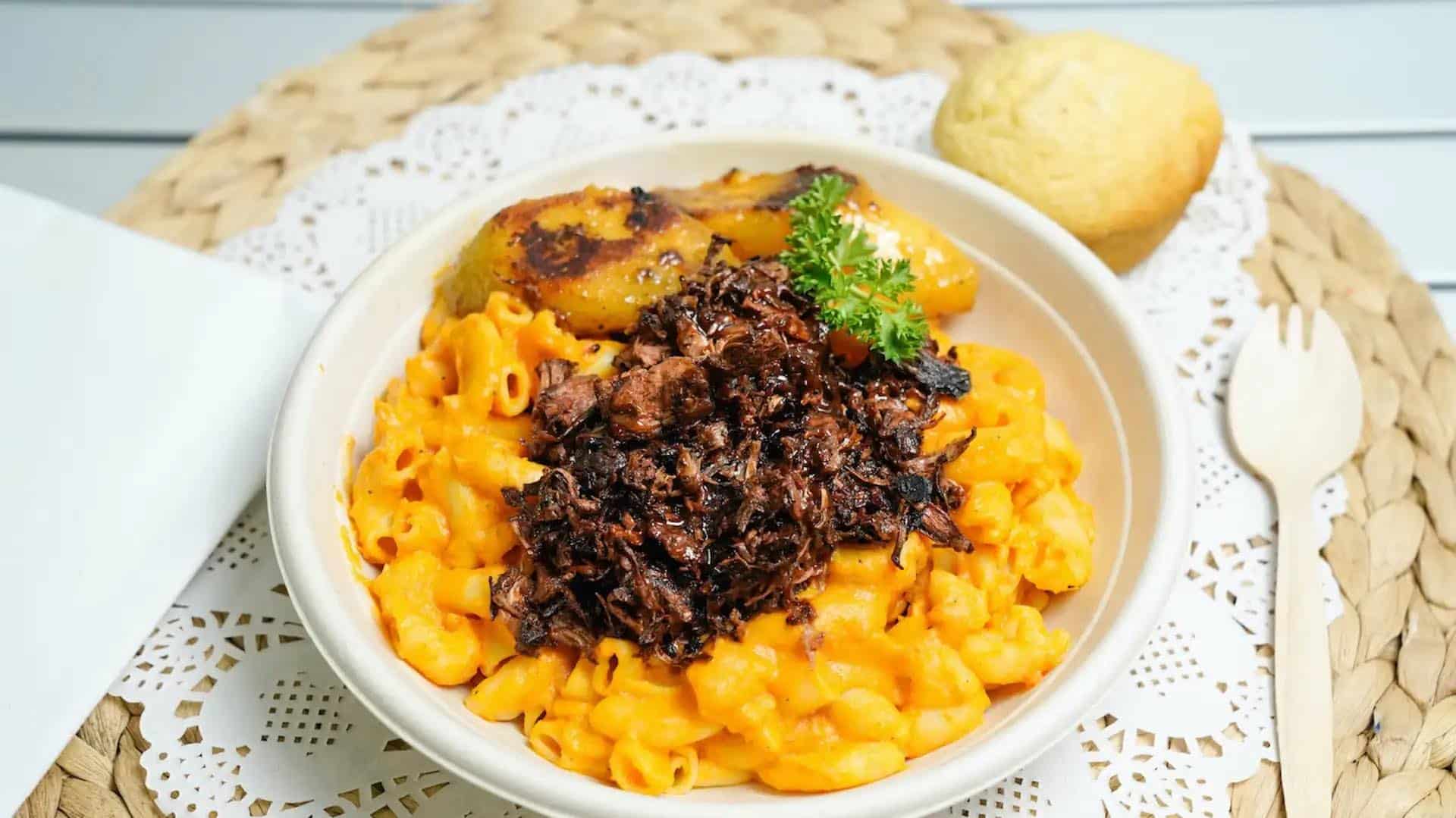 Jackfruit Cafe Mac anf Cheese Bowl