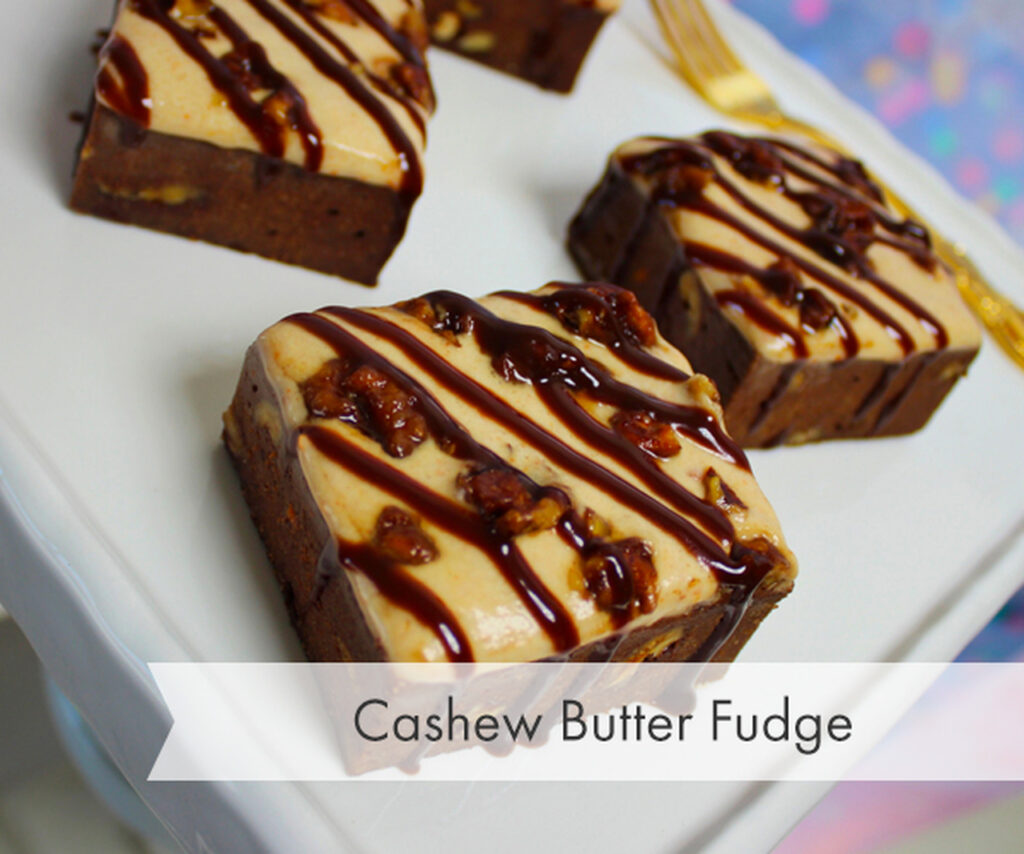 Healthy vegan desserts on a plate