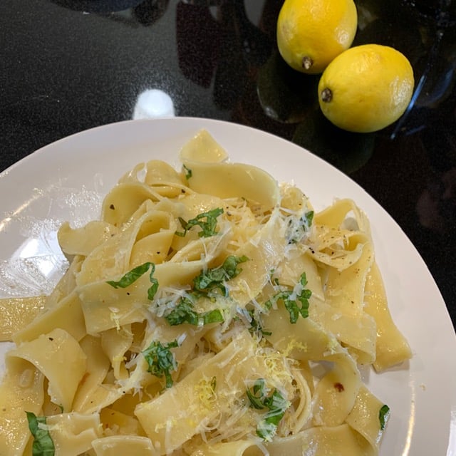 Finished vegan pasta recipe