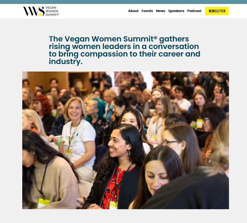 Vegan female founders attending the Vegan Women Summit