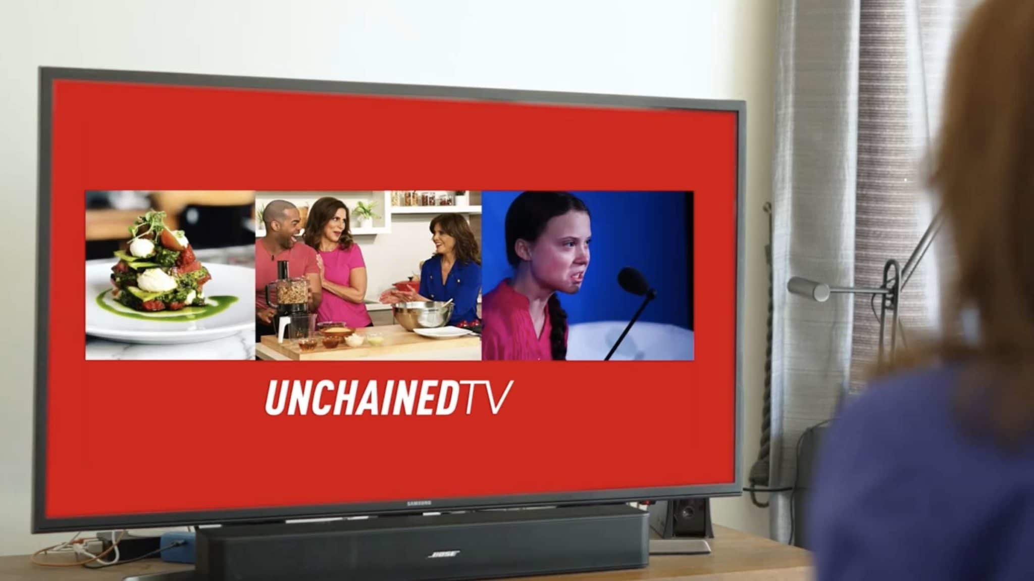 UnChainedTV home screen
