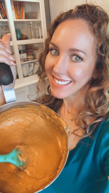Chelsea and her vegan fondue