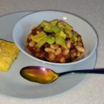 vegan chili and cornbread