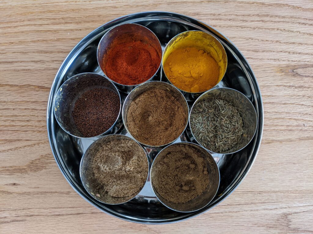 Spices used in Lentil Soupe