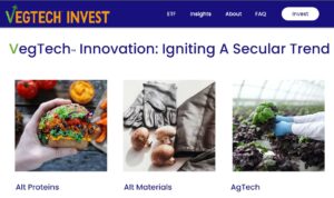 Webiste of Plant-Based Innovation ETF 