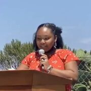 Genesis Butler, leader of Youth Climate Save, opposes bulldozing Ballona Wetlands