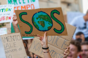 Fridays for future: students hands showing banners and boards By bravajulia via Adobe Stock Images