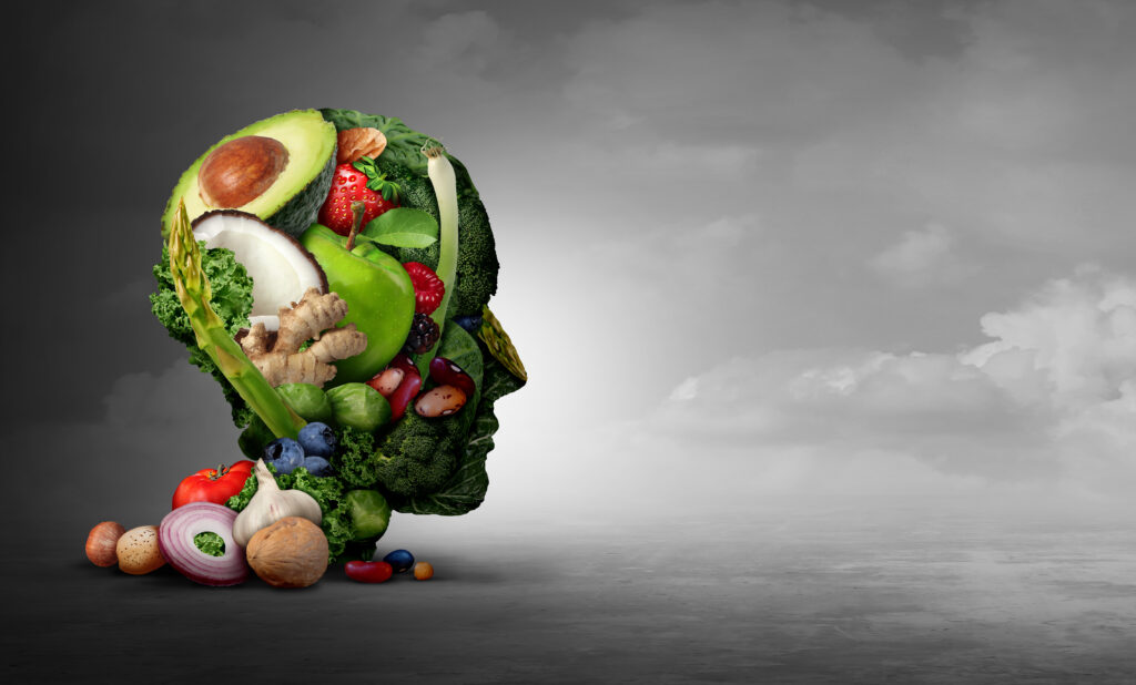 Head made of vegetables