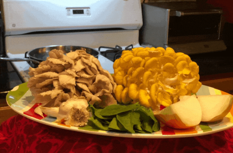 ingredients cooking with mushrooms