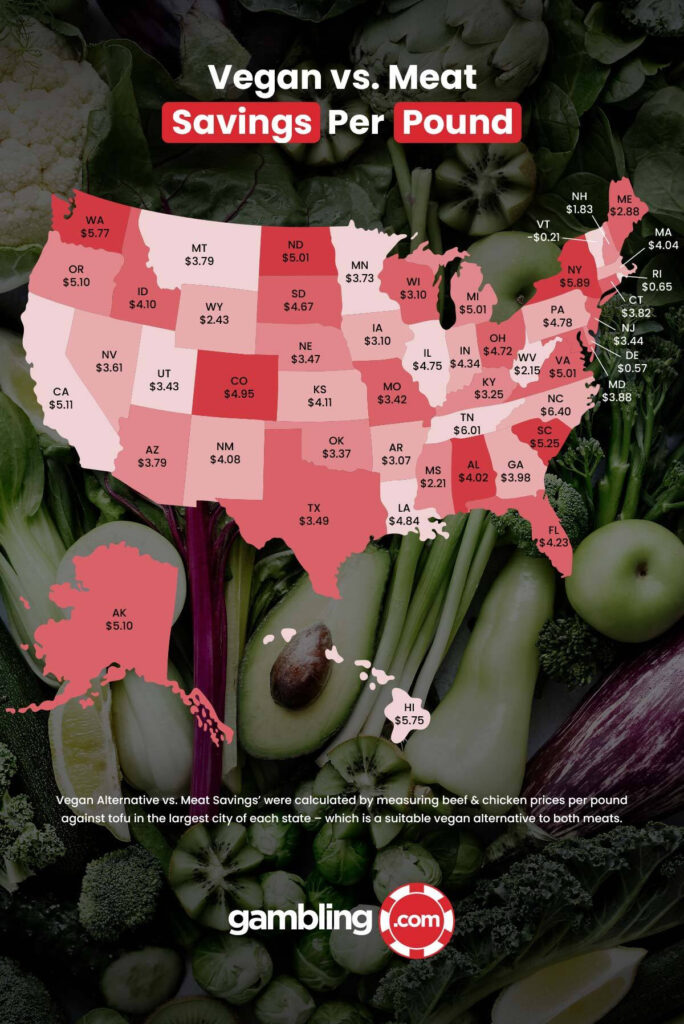 states most likely to go vegan