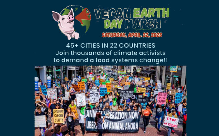 Vegan Earth Day March poster
