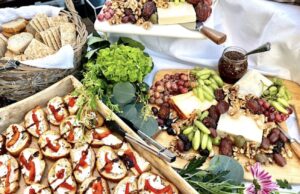 Sample the gourmet vegan appetizers and plant-based cheeses 