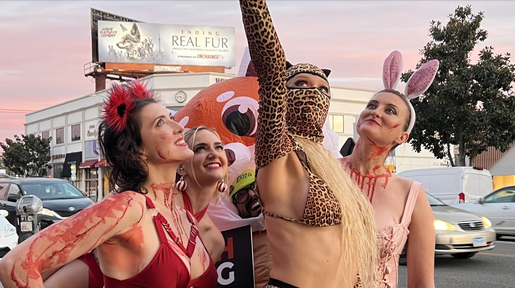 Animal loving dancers, models and performers gather to celebrate Ending Real Fur, the movie sparking a movement.