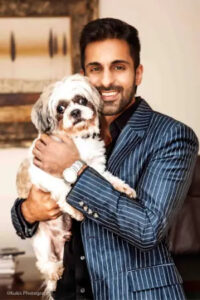 Ending Real Fur Star/Director Taimoor Choudhry with his beloved dog. 