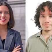 Peruvian Gabriela Santos Tacuri and Luis Nitai Syam Florian Andrade