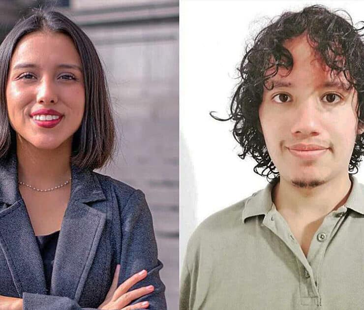 Peruvian Gabriela Santos Tacuri and Luis Nitai Syam Florian Andrade