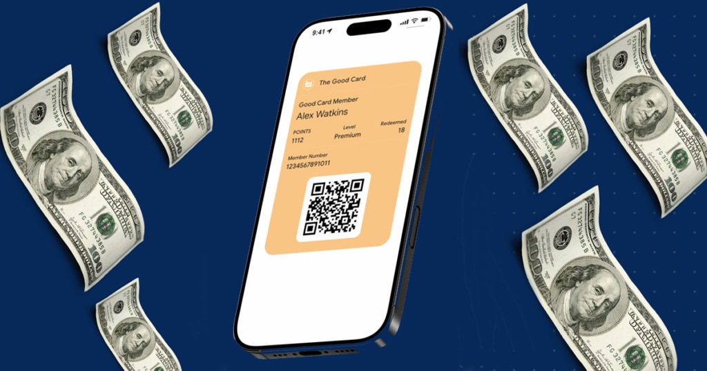 Phone with the Good Card App