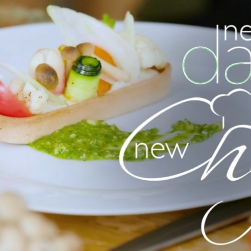 Vegan Goat Cheese Tarts with Pesto