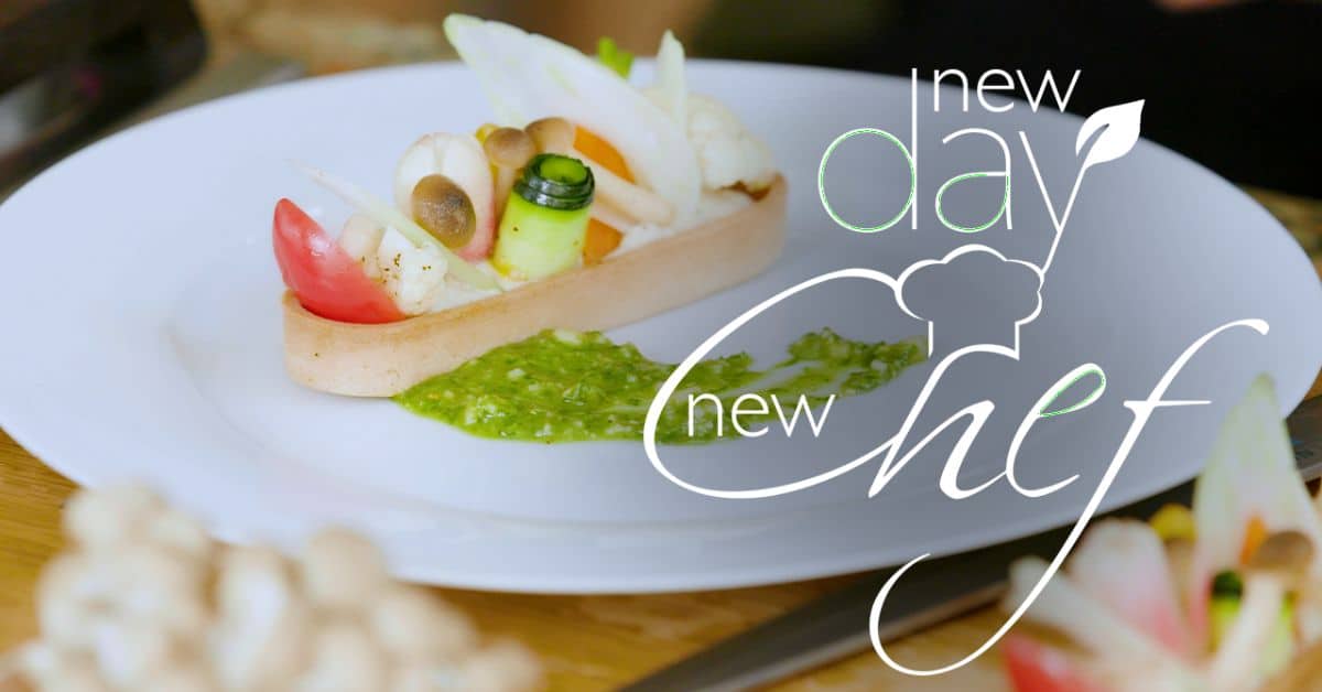 Vegan Goat Cheese Tarts with Pesto