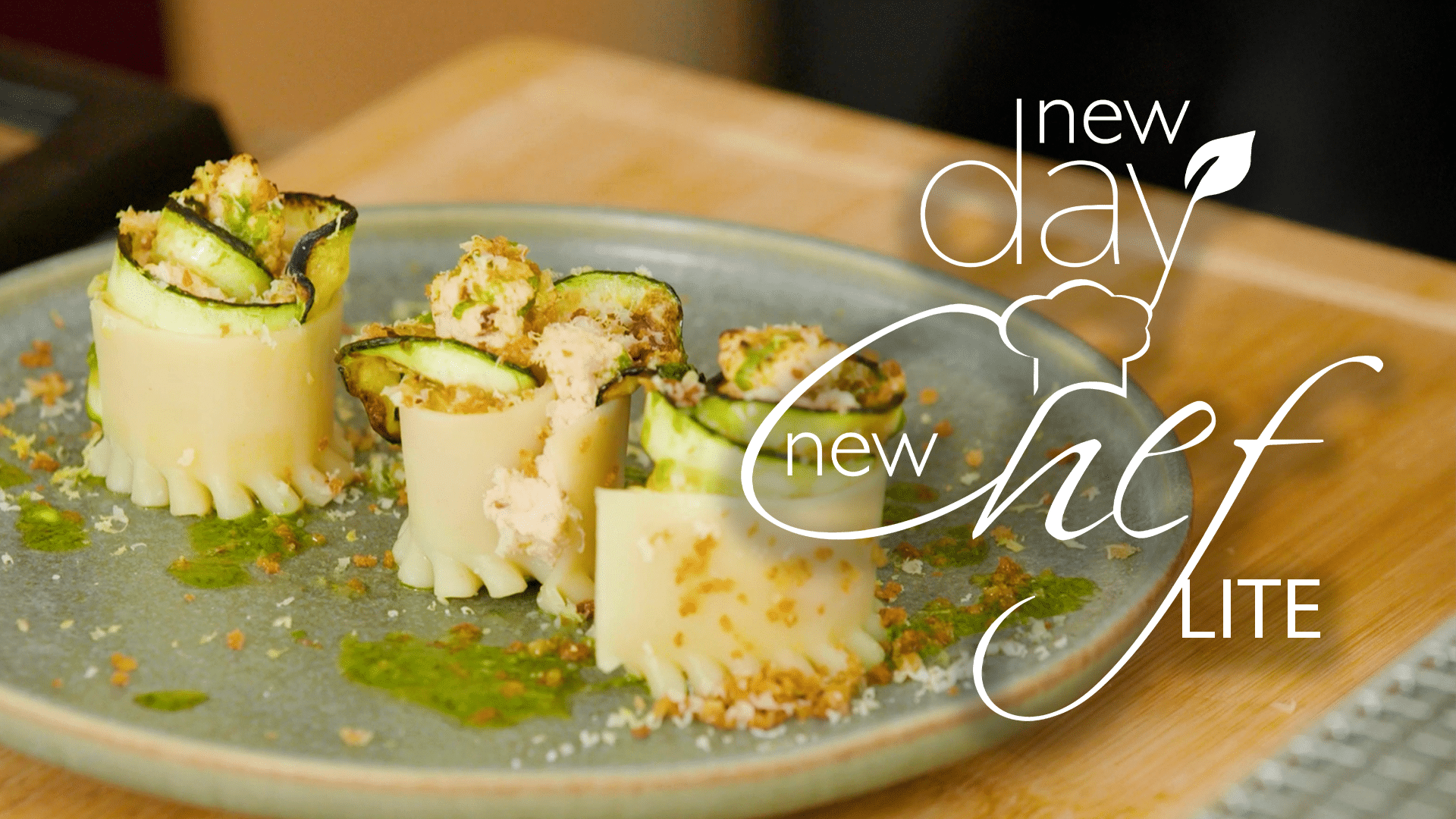 vegan lasagna rolls zucchini pesto