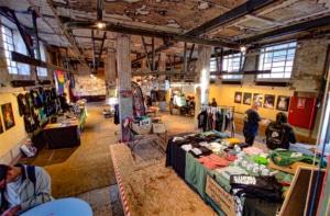 One of the stalls rooms of the IARC in Kulturfabrik