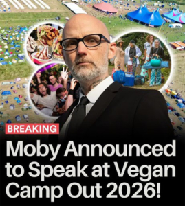 Moby announced for Vegan Camp Out 2026