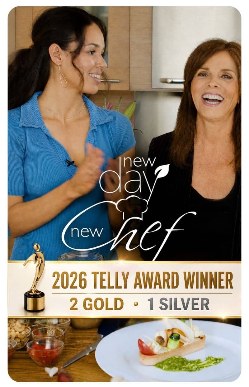 New Day New Chef Vegan Cooking Show Telly Award Winner