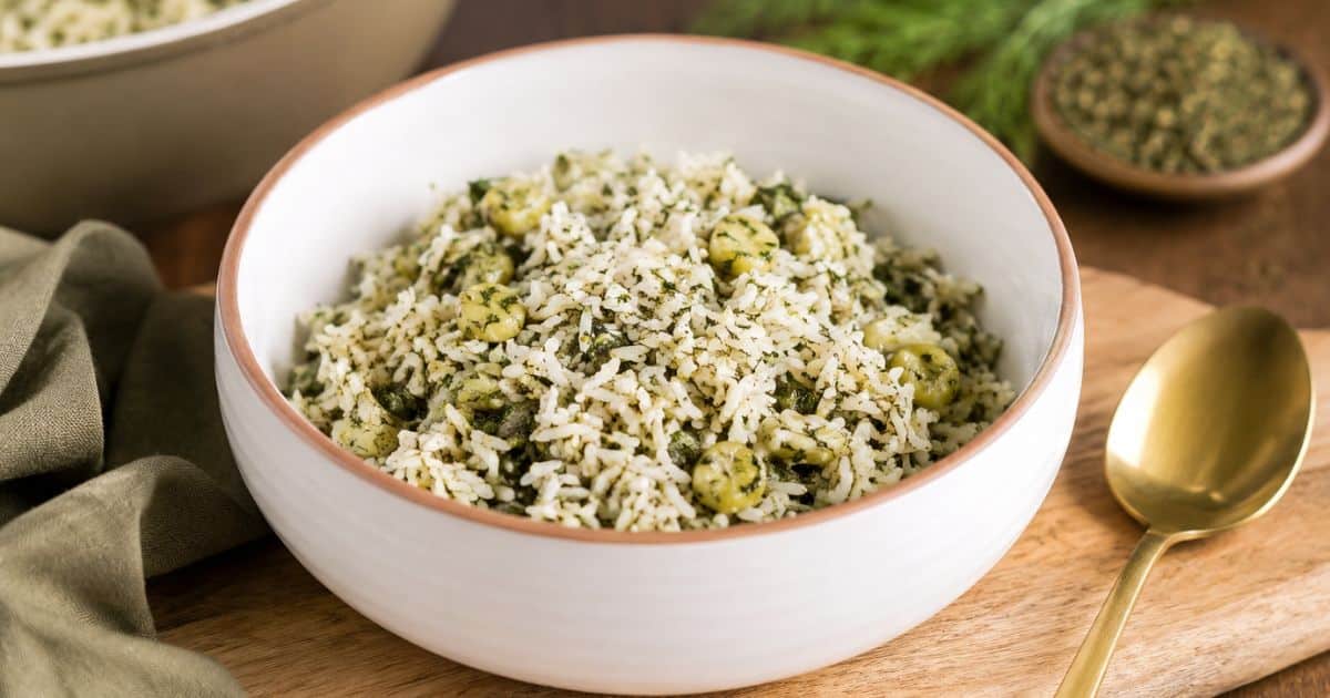Baghaleh Polow with Lima Beans and Dill