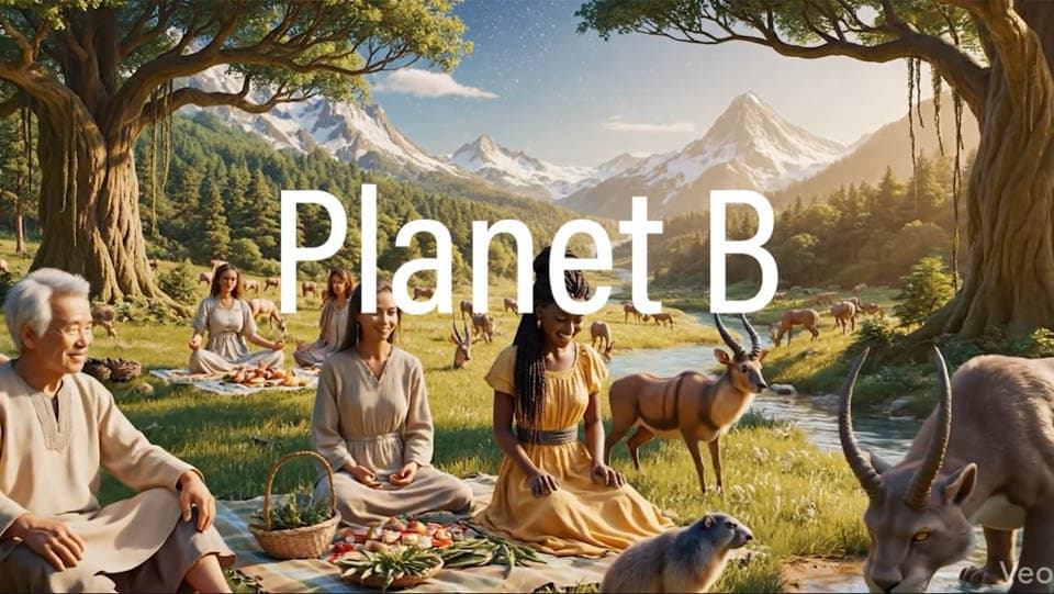 Image from the documentary The Climate Healers depicting Planet B