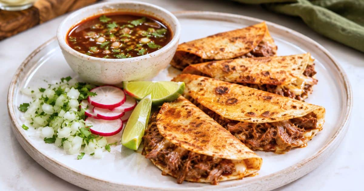 Vegan Jackfruit Quesabirrias