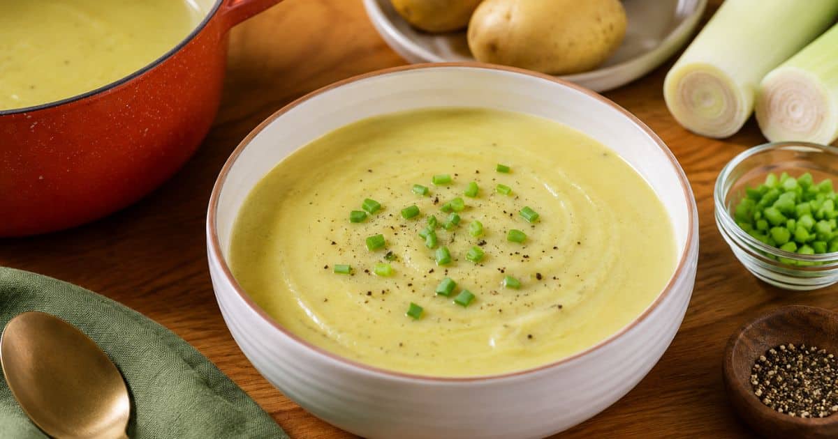 vegan potato leek soup recipe