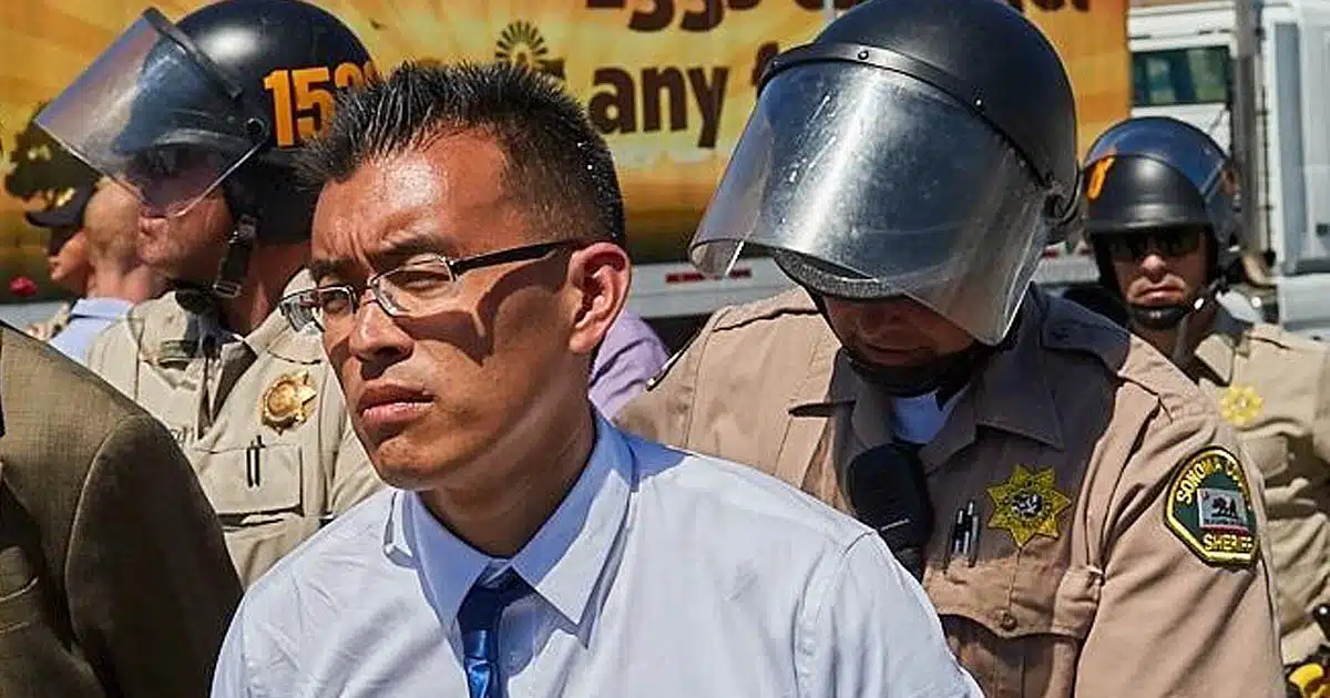 Acquitted Wayne Hsiung when arrested