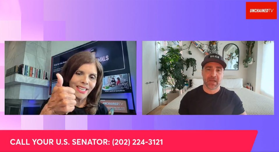 Jane Velez-Mitchell and Matt Dominguez talking about stopping the Save Our Bacin Act
