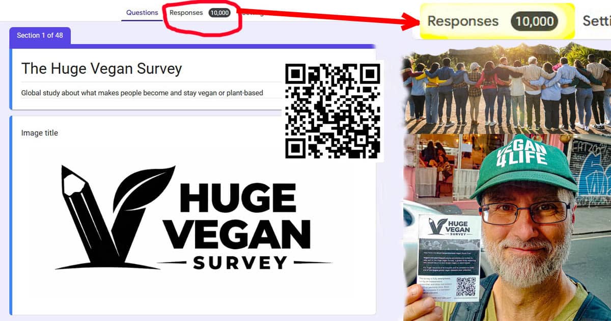 The Huge Vegan Survey reaches 10000, Jordi Casamitjana
